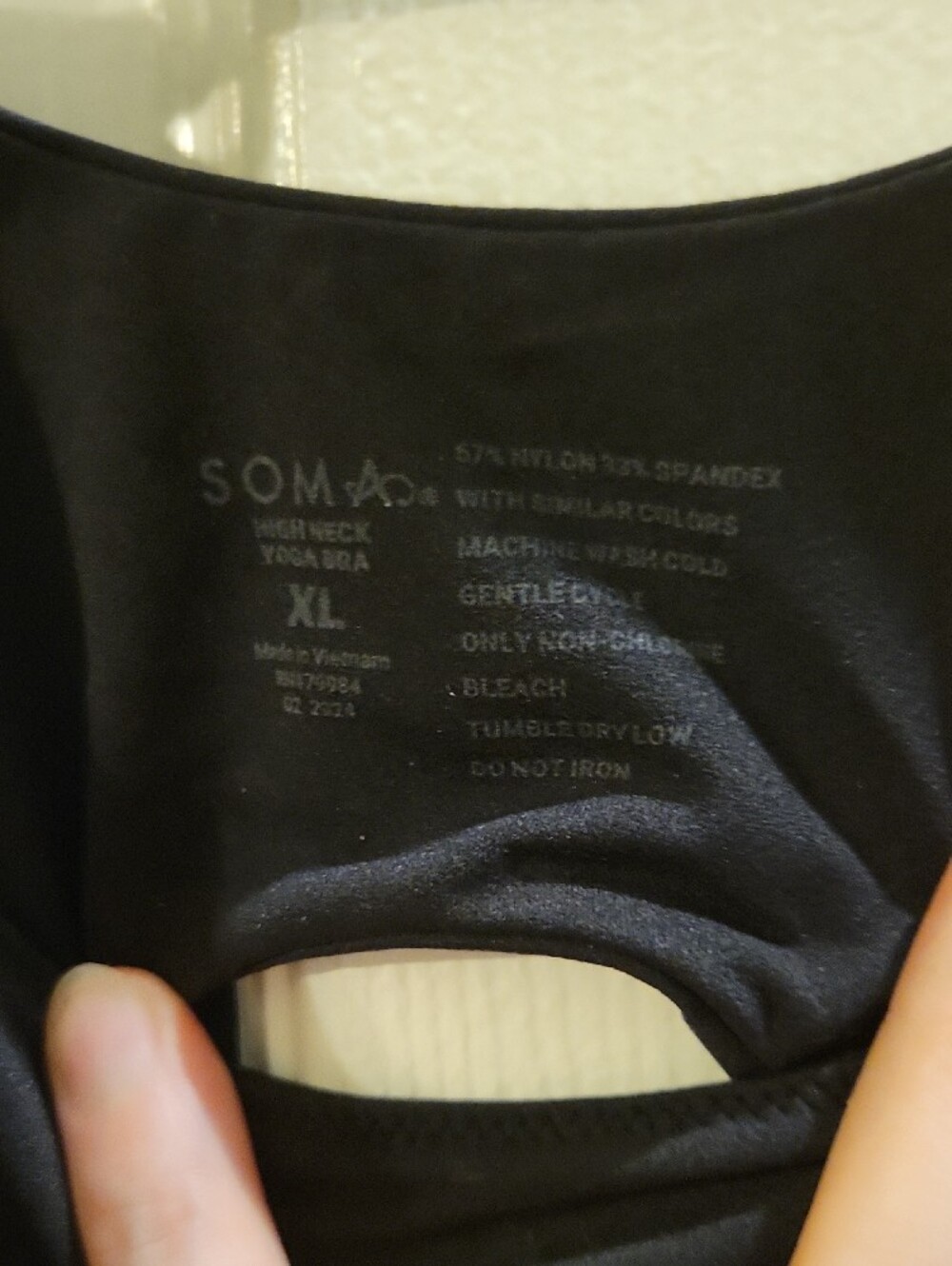 Set Of Two Soma Black Seamless Scoop Neck Sports Bras - Picture 3 of 7
